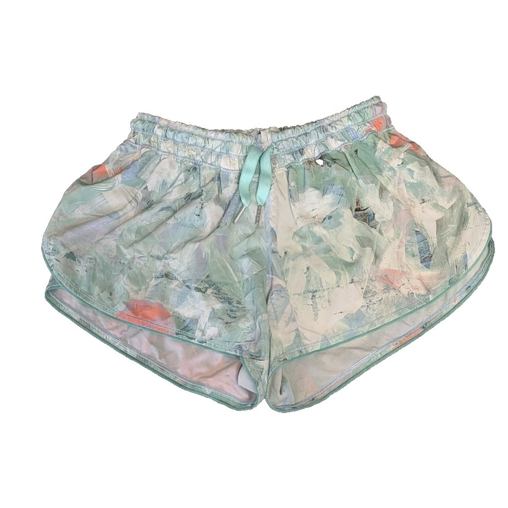 Lululemon Seek The Heat Shorts Womens 6 Blushed Illusion Lined Active Yoga Run